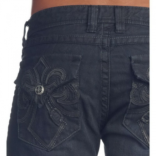Mens jeans Affliction Blake Tapestry Fleur Flap photo